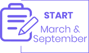 Start - March & September